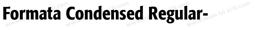 Formata Condensed Regular字体转换